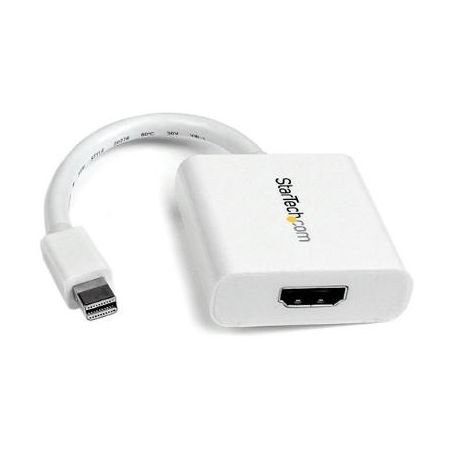 StarTech Mini-DisplayPort to HDMI Video Adapter Converter (White) - MDP2HDW