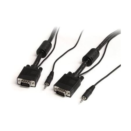 StarTech 30 ft Coax High Resolution Monitor VGA Cable with Audio HD15 M/M - MXTHQMM30A