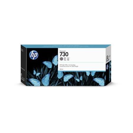 HP P2V72A 730 Gray Ink Cartridge (300mL)