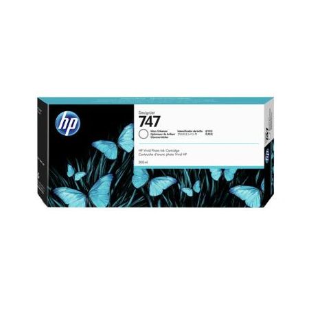 HP P2V87A 747 DesignJet Gloss Enhancer Ink Cartridge (300mL)