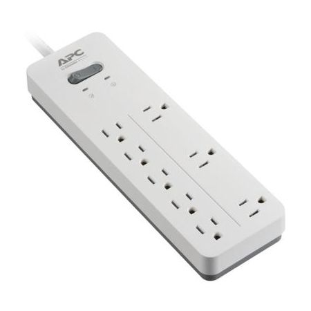 APC Home Office SurgeArrest 8-Outlet Surge Protector (6', 120V, White)