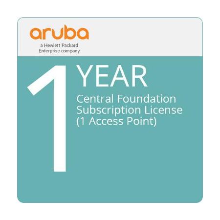 Aruba Q9Y58AAE Central Foundation Access Point License (1-Year, 1 AP)