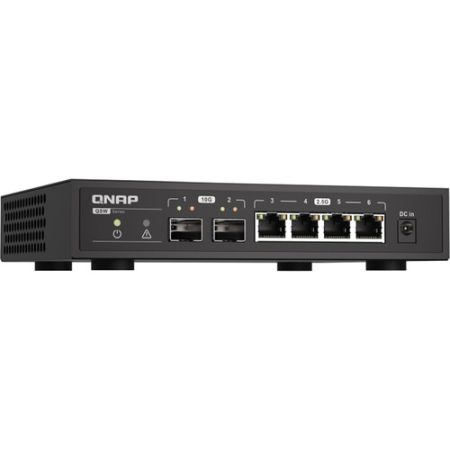 QNAP QSW-2104-2S 6-Port 10GbE/2.5GbE Unmanaged Switch