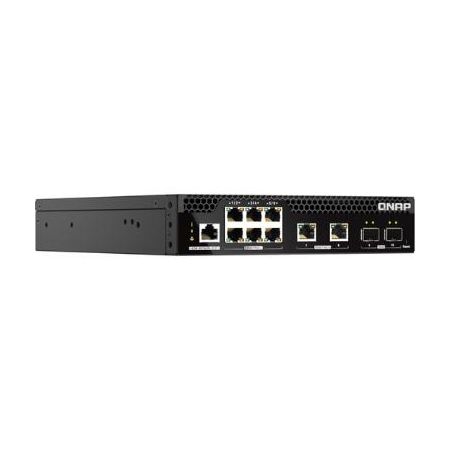 QNAP QSW-M2106PR-2S2T-US 10-Port PoE++ Compliant 10Gb / 2.5Gb Managed Network Switch