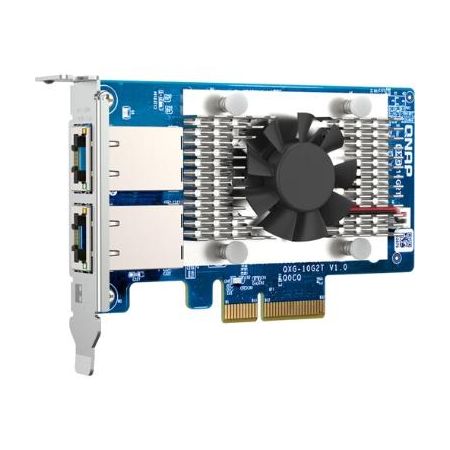 QNAP QXG-10G2T 2-Port 10G RJ45 PCIe 3.0 Network Adapter Card