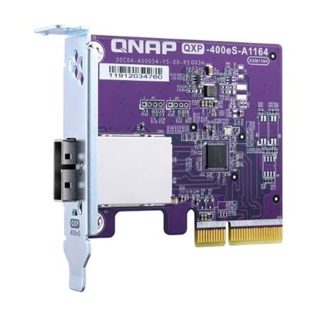 QNAP QXP-400ES-A1164 1-Port SFF-8088 SATA III Host Bus Adapter for QNAP NAS Arrays