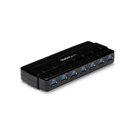 StarTech 7 Port USB 3.0 Hub 5Gbps 7x USB-A - Desktop - Bus/Self Powered - ST7300USB3B