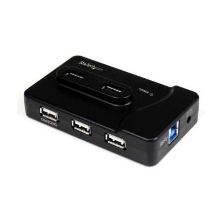 StarTech 6 Port USB Hub w/ Fast Charge - USB 3.0/USB 2.0 - Self Powered - ST7320USBC