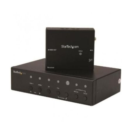 StarTech Multi-Input HDBaseT Extender with Built-in Switch - DisplayPort VGA and HDMI Over CAT5e or CAT6 - Up to 4K - STDHVHDBT