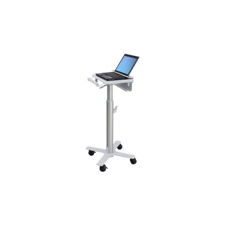 Ergotron StyleView cart - light-duty - for notebook / barcode scanner - white, aluminum