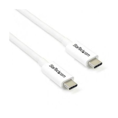 StarTech 6.6ft (2m) Thunderbolt 3 Cable, 20Gbps, 100W PD, 4K Video, Thunderbolt-Certified - TBLT3MM2MW