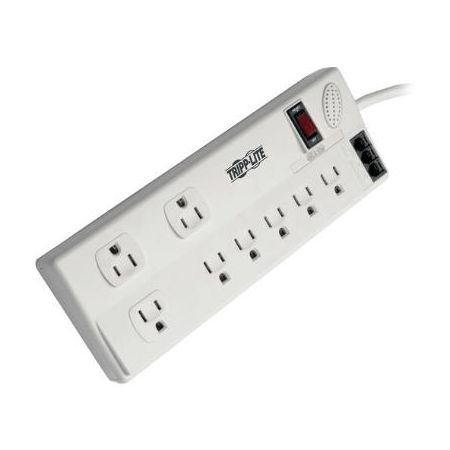 Tripp Lite TLP806TELTAA 8-Outlet Surge Protector with RJ11 (6', TAA)