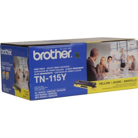 Brother TN-115Y High Yield Yellow Toner Cartridge