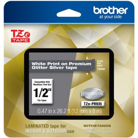 Brother TZEPR935 Laminated Tape for P-Touch Label Makers (1/2