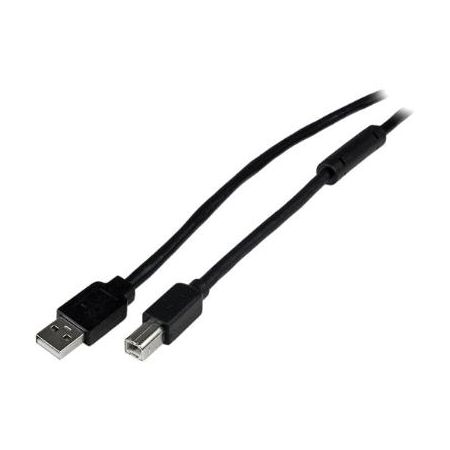 StarTech USB 2.0 Type-A Male to Type-B Male Active Cable (65') - USB2HAB65AC