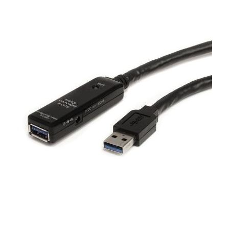 StarTech 16.4ft Active USB 3.0 Extension Cable with AC Power Adapter - USB3AAEXT5M