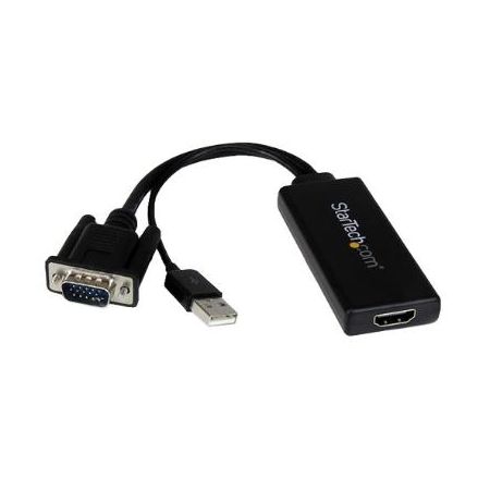 StarTech VGA to 1080p HDMI Adapter with USB Audio & Power (10.2